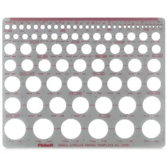 Chartpak Pickett Template - 1203i Small Circles {2}