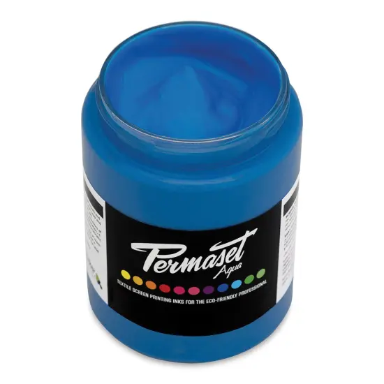 Permaset Aqua Fabric Ink - Glow Blue, 300 ml {1}