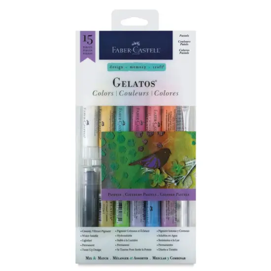 Faber-Castell Gelatos Sets - Assorted Pastel Colors, Set of 15 {1}