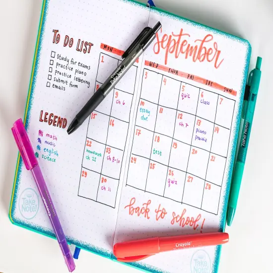 Crayola Take Note! Washable Gel Pens 14/Pkg-Assorted Colors {6}