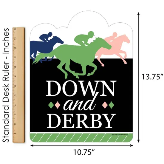 Big Dot of Happiness Kentucky Horse Derby - Outdoor Lawn Sign - Horse Race Party Yard Sign - 1 Piece {6}