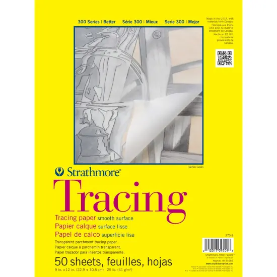 Strathmore Tracing Paper Pad 9"X12"-50 Sheets {1}