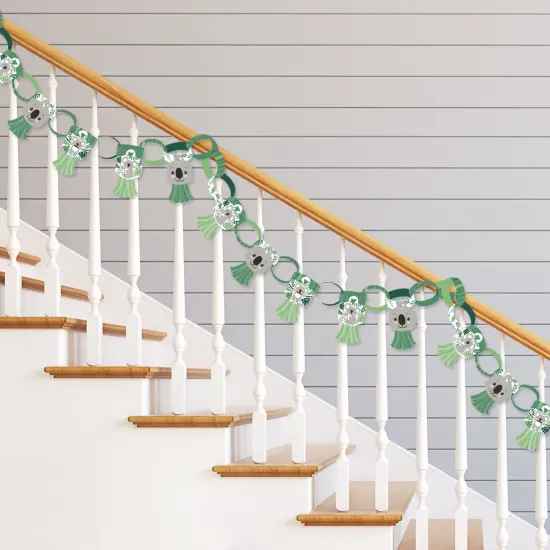 Big Dot of Happiness Koala Cutie - 90 Chain Links and 30 Paper Tassels Decoration Kit - Bear Birthday Party and Baby Shower Paper Chains Garland 21' {3}