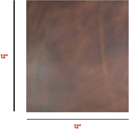 ELW Leather Square for Crafting, Tooling, Repair Projects BB (12" x 12") 4/5 OZ (1.6/1.8 mm) Natural Full Grain Leather Crafts/Tooling/Hobby Workshop | Quality Leather Guaranteed | Bourbon Brown {2}