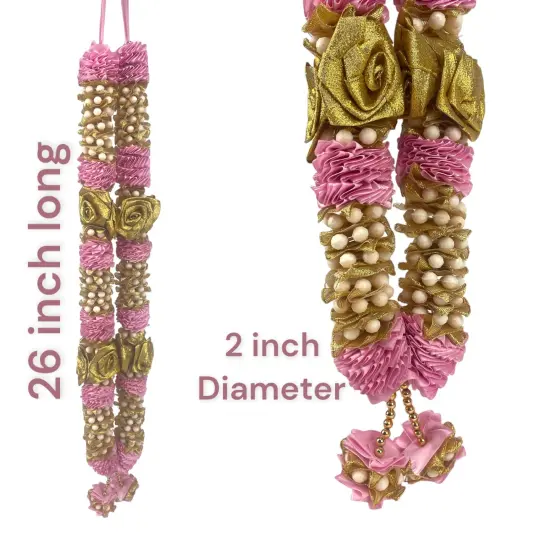 2ct Wedding Garland, Varmala Rose Garland, Artificial, Shadi, Indian Milni Mala, Statue Idol Haar , Muslim Punjabi, Nikah Jaimala, Floral Lei, Bridal Necklace {3}