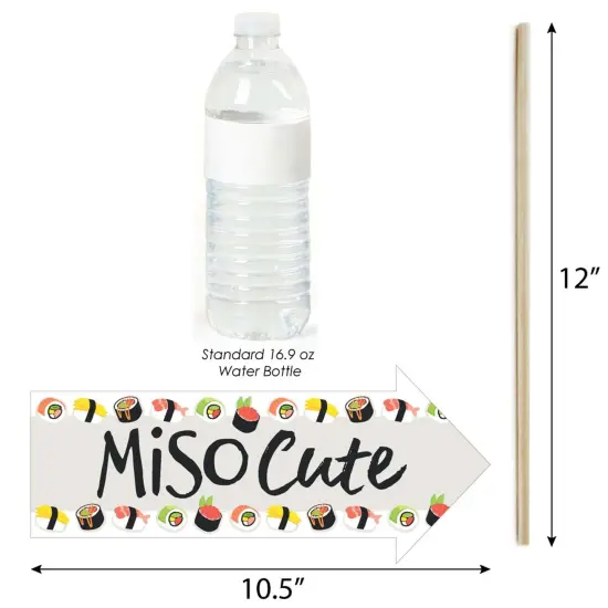 Big Dot of Happiness Funny Let's Roll - Sushi - Japanese Party Photo Booth Props Kit - 10 Piece {4}