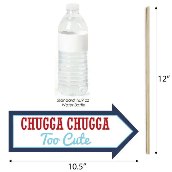 Big Dot of Happiness Funny Railroad Party Crossing - Steam Train Birthday Party or Baby Shower Photo Booth Props Kit - 10 Piece {4}