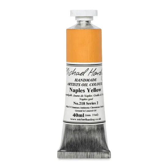 Michael Harding Artists Oil Color - Naples Yellow, 40 ml tube {1}