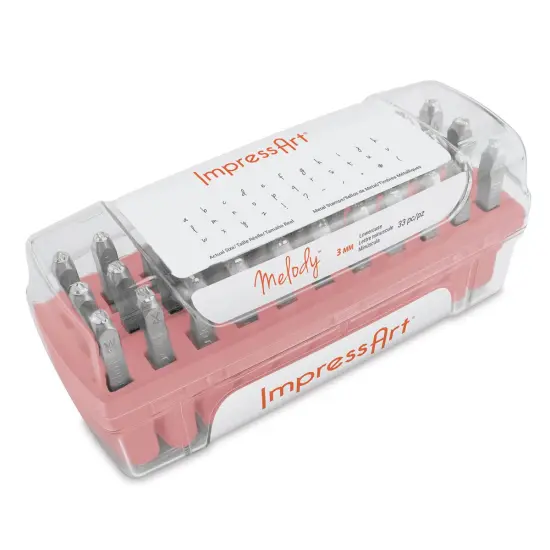 ImpressArt Letter and Number Stamp Set - Melody, Lowercase Letters, Set of 33 {2}