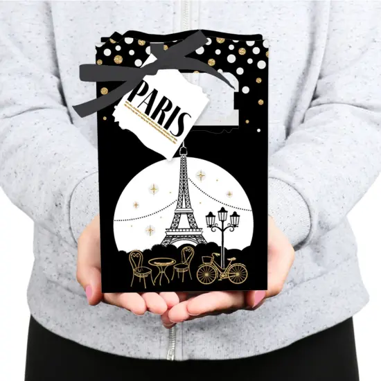 Big Dot of Happiness Stars Over Paris - Parisian Themed Party Favor Boxes - Set of 12 {6}