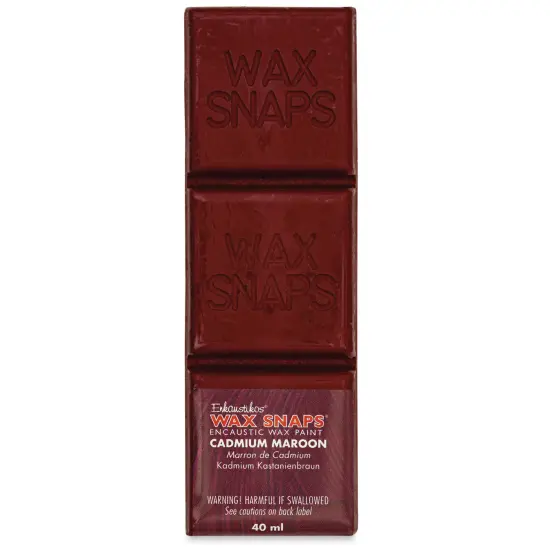 Enkaustikos Wax Snaps Encaustic Paints - Cadmium Maroon, 40 ml cake {1}