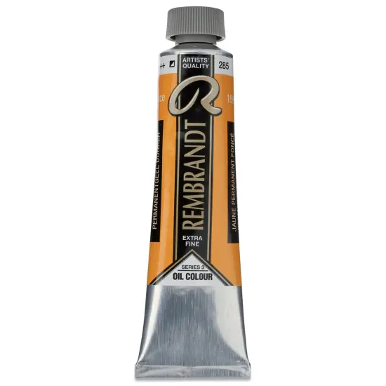 Rembrandt Artists' Oil Color - Permanent Yellow Deep, 40 ml tube {1}