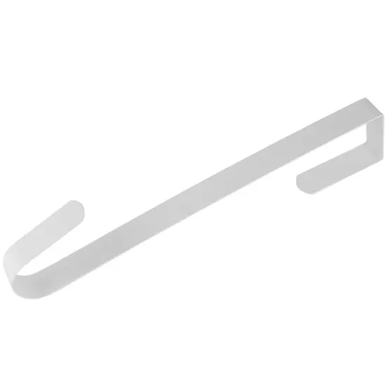 RN'D Over Door Wreath Hook - Thin Metal Overdoor Wreath Holder Seasonal Hanger for Front or Back Door (White, 15") {3}
