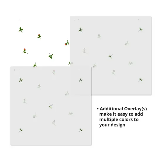 Rosebud Wallpaper Wall Stencil | 3063 by Designer Stencils | Floral Stencils | Reusable Art Craft Stencils for Painting on Walls, Canvas, Wood | Reusable Plastic Paint Stencil for Home Makeover | Easy to Use & Clean Art Stencil {4}