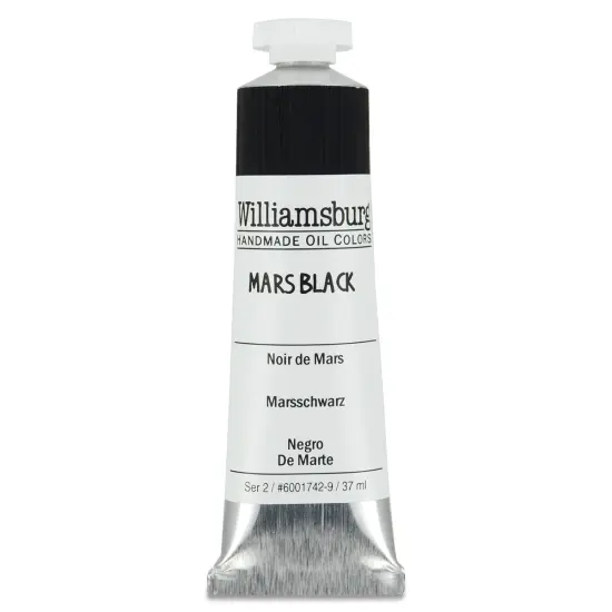 Williamsburg Handmade Oil Paints - Mars Black, 37 ml tube {1}