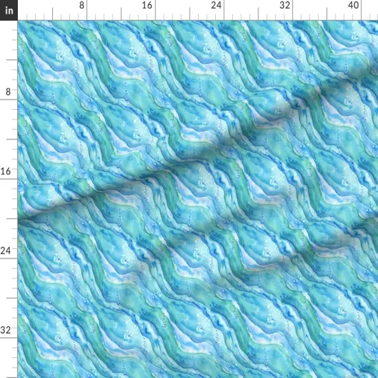 Various Fabrics by the Yard or Fat Quarter Pattern Summer Beach Ocean Nautical Nursery Abstract Watercolor Custom Printed Fabric by Spoonflower {1}