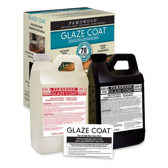 Famowood Glaze Coat - Clear Epoxy Kit, Gallon {1}
