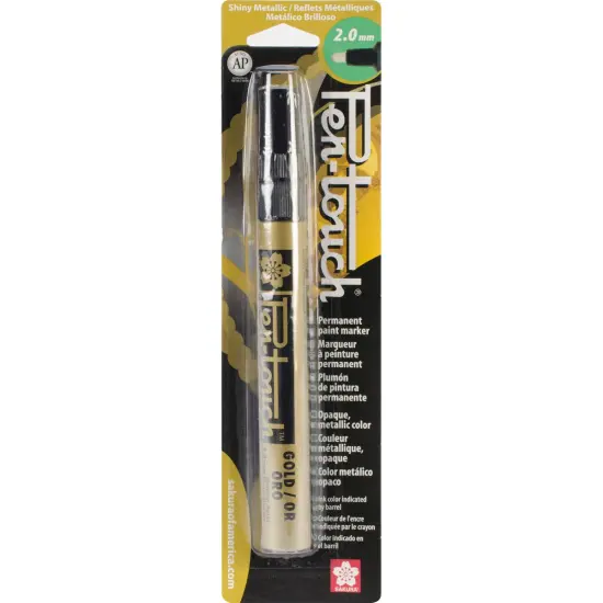 Sakura Pen-Touch Paint Marker Medium Point 2mm-Gold Metallic {1}