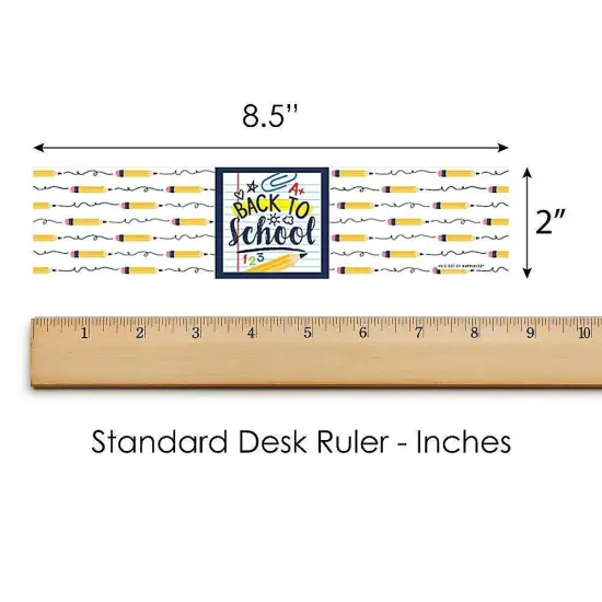 Big Dot of Happiness Back to School - First Day of School Classroom Decorations and Water Bottle Sticker Labels - Set of 20 {6}