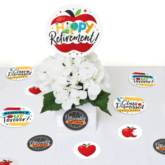 Big Dot of Happiness Teacher Retirement - Happy Retirement Party Giant Circle Confetti - Party Decorations - Large Confetti 27 Count {7}