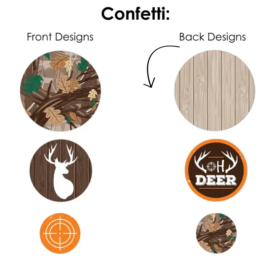 Big Dot of Happiness Gone Hunting - Deer Hunting Camo Baby Shower or Birthday Party Decor and Confetti - Terrific Table Centerpiece Kit - Set of 30 {7}