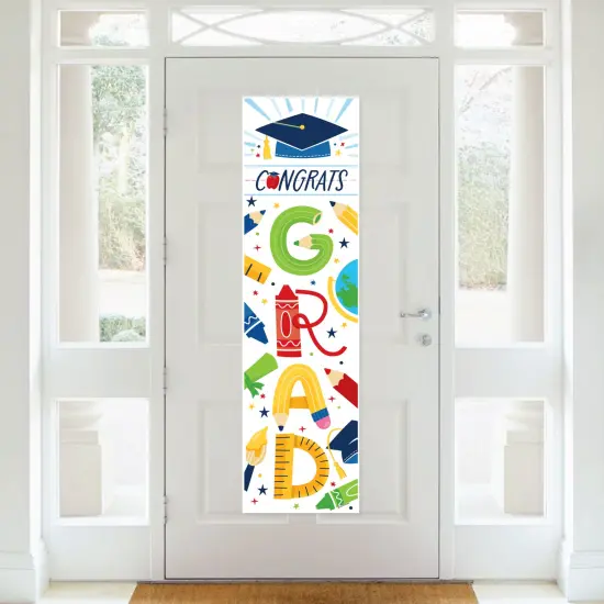 Big Dot of Happiness Elementary Graduation Party Door Decoration - Vertical Banner {3}