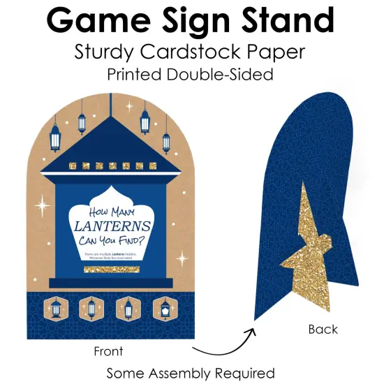 Big Dot of Happiness Ramadan - Eid Mubarak Party Scavenger Hunt - 1 Stand and 48 Game Pieces - Hide and Find Game {7}