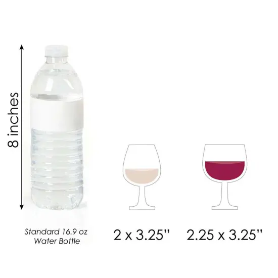 Big Dot of Happiness But First, Wine - DIY Shaped Wine Tasting Party Cut-Outs - 24 Count {6}