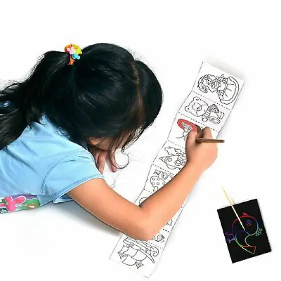 Big Mo's Toys Scratch Art - Color and Scratch Cards Party Favors with Stylus - 20 Pieces {3}