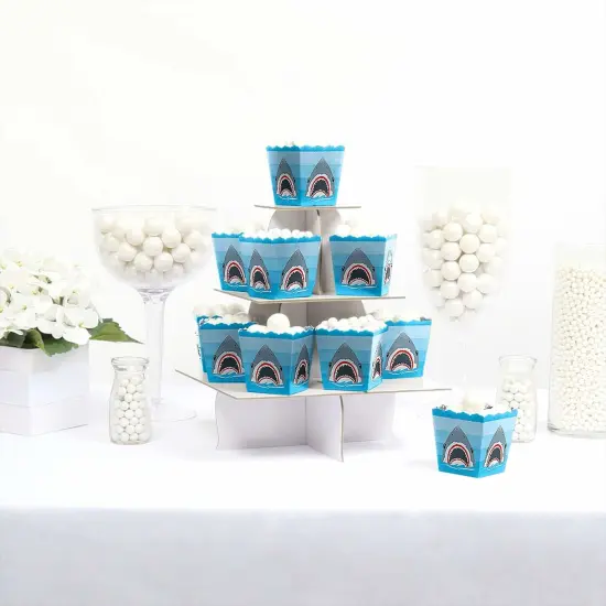 Big Dot of Happiness Shark Zone - Party Mini Favor Boxes - Jawsome Party or Birthday Party Treat Candy Boxes - Set of 12 {3}