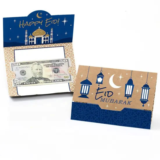 Big Dot of Happiness Eid Mubarak Money and Gift Card Holders - Happy Eid Ramadan Party -Set of 8 {1}