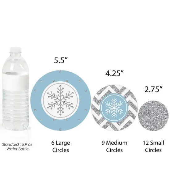 Big Dot of Happiness Winter Wonderland - Snowflake Holiday & Winter Wedding Giant Circle Confetti - Party D&eacute;cor - Large Confetti 27 Count {4}