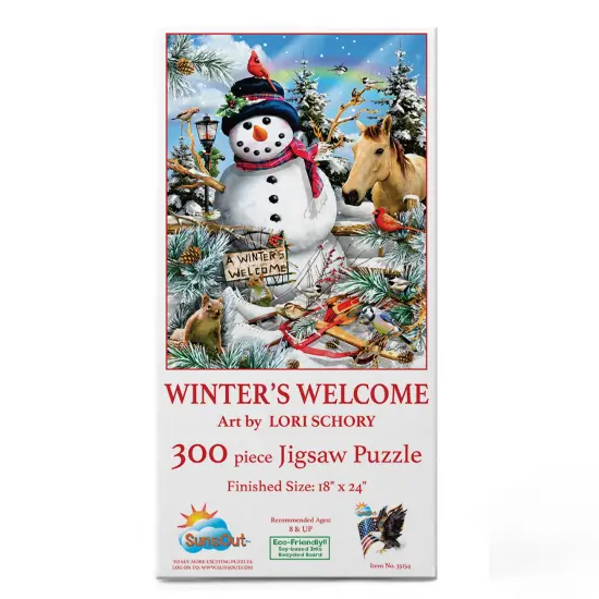 Sunsout Winter's Welcome 300 pc Christmas Jigsaw Puzzle 35154 {4}