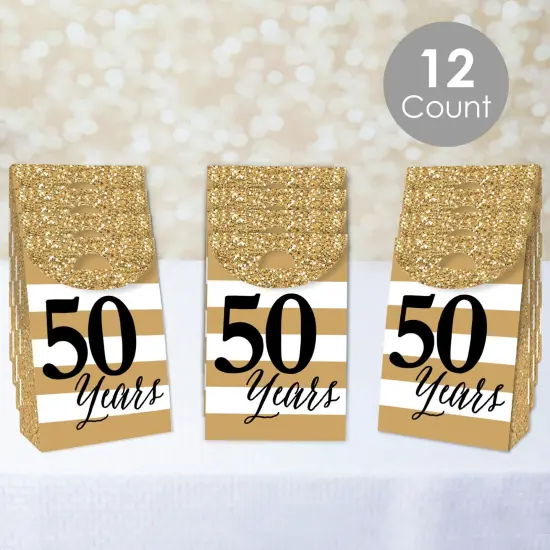 Big Dot of Happiness We Still Do - 50th Wedding Anniversary - Anniversary Gift Favor Bags - Party Goodie Boxes - Set of 12 {3}