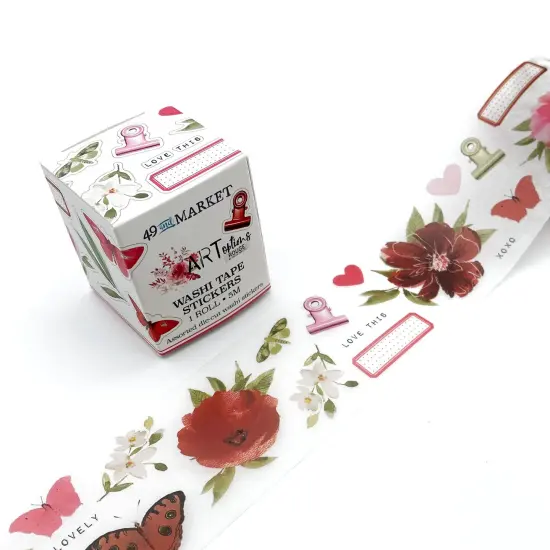 49 And Market Washi Sticker Roll-ARToptions Rouge {3}