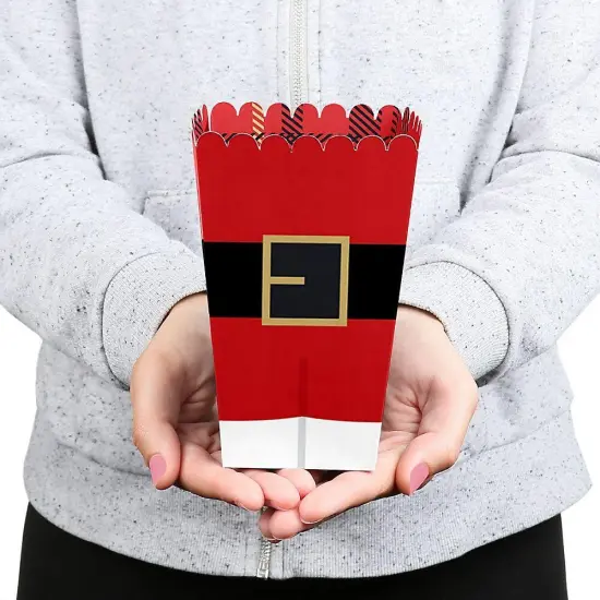 Big Dot of Happiness Jolly Santa Claus - Christmas Party Favor Popcorn Treat Boxes - Set of 12 {7}