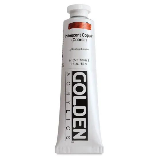 Golden Heavy Body Artist Acrylics - Iridescent Copper (Coarse), 2 oz Tube {1}