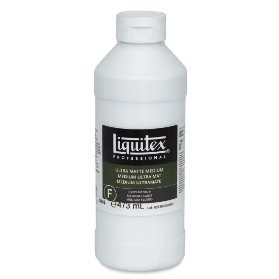 Liquitex Fluids Acrylic Medium - Ultra Matte, 16 oz {2}