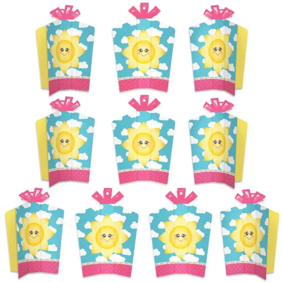 Big Dot of Happiness You Are My Sunshine - Table Decorations - Baby Shower or Birthday Party Fold and Flare Centerpieces - 10 Count {1}