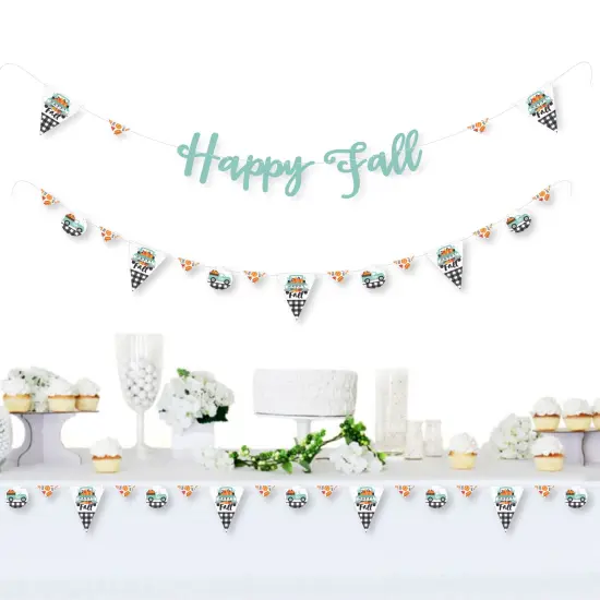 Big Dot of Happiness Happy Fall Truck - Harvest Pumpkin Party Letter Banner Decoration - 36 Banner Cutouts and Happy Fall Banner Letters {3}