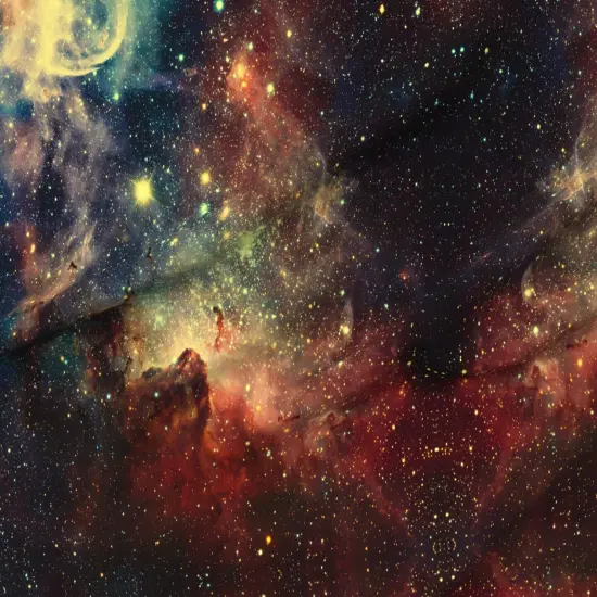 Various Fabrics by the Yard or Fat Quarter Candy Nebula Stars Galaxy Cosmic Night Sky Cosmos Universe Space Star Custom Printed Fabric by Spoonflower {6}