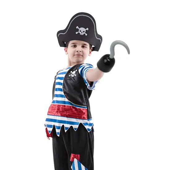 Captain Hook Costume Accessories - Plastic Hook Pirate Costume Accessory - 1 Piece Black {2}