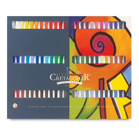 Cretacolor Pastel Carre Hard Pastel Set - Set of 72, Assorted Colors, Complete Set {2}