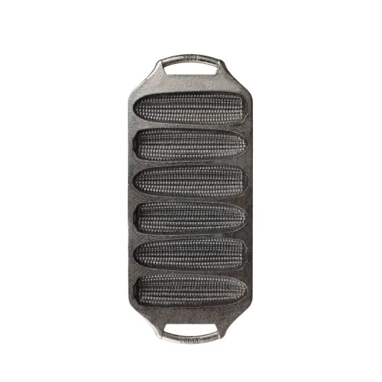 Lodge Cast Iron Cornstick Pan Seasoned Dual Handles Makes 6 Sticks {1}