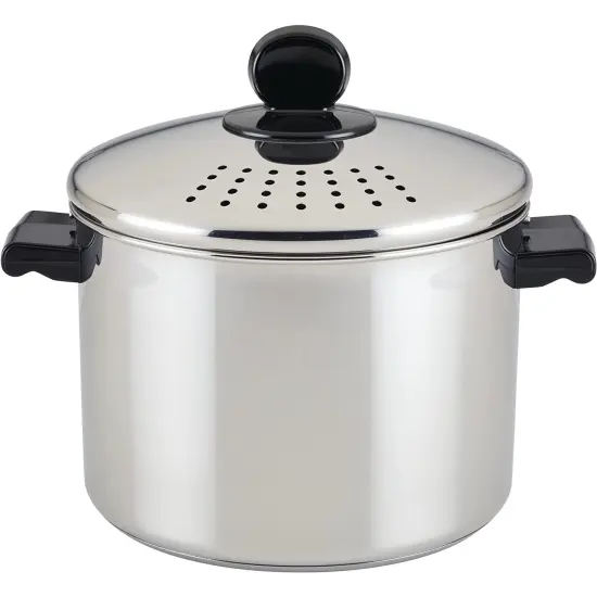 Farberware Classic Stainless Steel Straining Stockpot - 8 Qt {1}