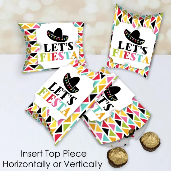 Big Dot of Happiness Let's Fiesta - Favor Gift Boxes - Fiesta Large Pillow Boxes - Set of 12 {4}