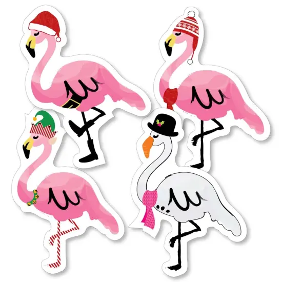 Big Dot of Happiness Flamingle Bells - Flamingo Decorations DIY Tropical Flamingo Christmas Party Essentials - Set of 20 {3}