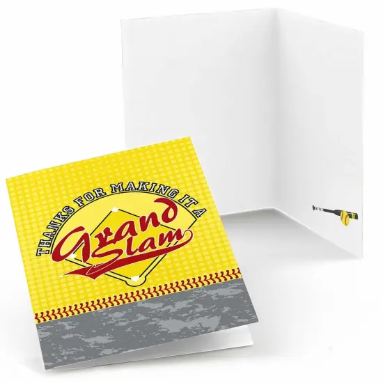 Big Dot of Happiness Grand Slam - Fastpitch Softball - Birthday Party or Baby Shower Thank You Cards (8 count) {1}