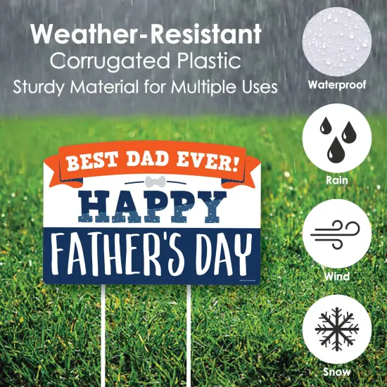 Big Dot of Happiness Happy Father's Day - We Love Dad Party Yard Sign Lawn Decorations - Best Dad Ever Party Yardy Sign {6}