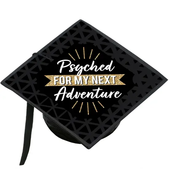 Big Dot of Happiness Psychology Grad - Psychologist Graduation Cap Decorations Kit - Grad Cap Cover {1}